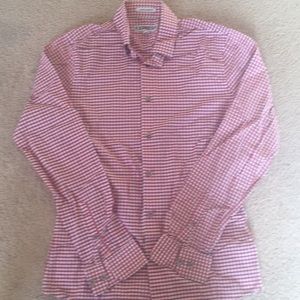 Express, extra slim fit, long pink stripe